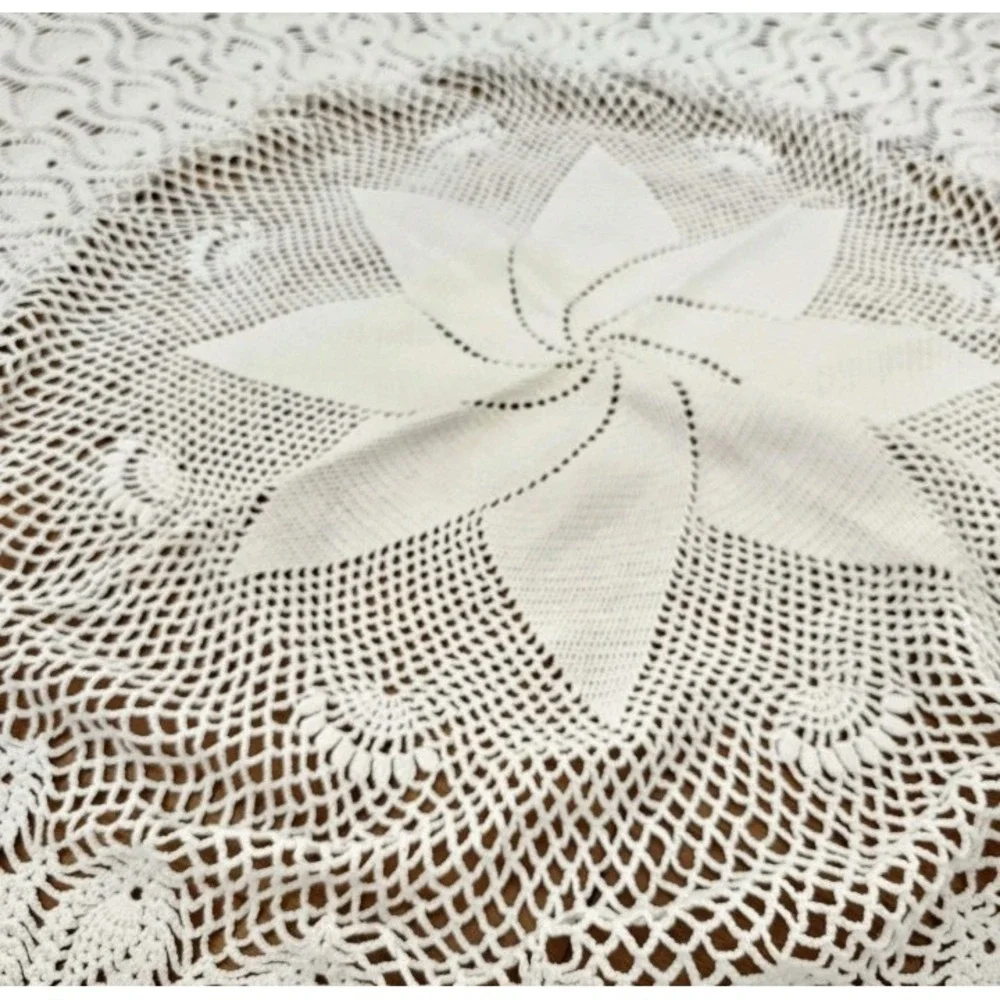 Vintage Crochet Tablecloth 65